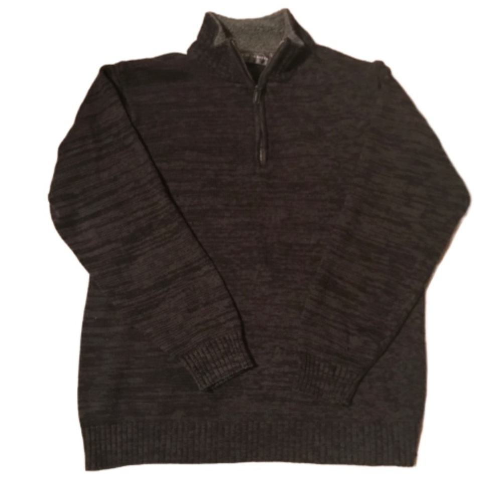 OSCAR DE LA RENTA 1/4 ZIP PULLOVER SWEATER SIZE XL